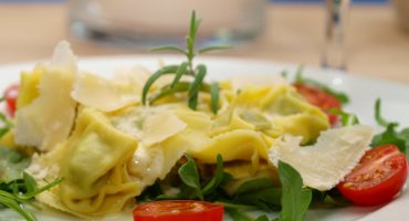 Image: Fylt pasta med sitron- og parmesansaus