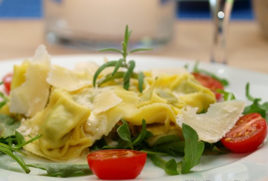 Image: Fylt pasta med sitron- og parmesansaus