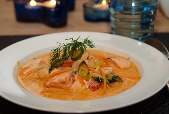 Image: Fyldig laksesuppe med dill