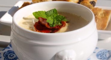 Image: Squashsuppe med sprøstekt spekeskinke