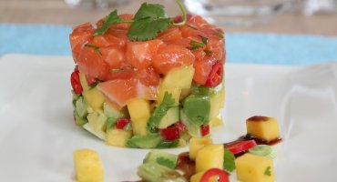 Image: Laksetartar med avokado- og mangosalsa