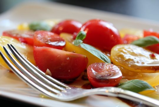 Image: Økologisk tomatsalat med møøøzzarella