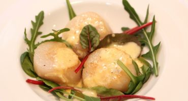 Image: Kamskjell med parmesanaïoli
