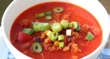 Image: Linsesuppe med chorizo og paprika