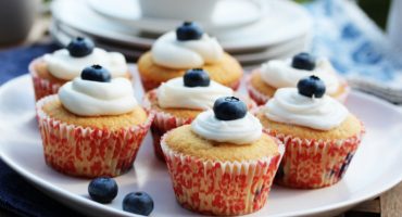 Image: Blåbærmuffins med topping