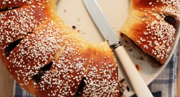 Image: Sjokoladekringle med sukkerstrøssel