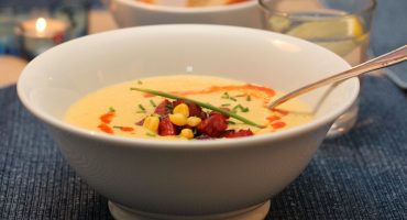 Image: Kremet maissuppe med chorizo