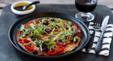 Image: VEGETARISK TORTILLAPIZZA