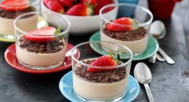Image: CAPPUCCINO-PANNA COTTA MED SJOKOLADE