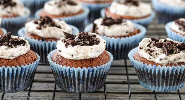 Image: SJOKOLADECUPCAKES MED OREOKREM