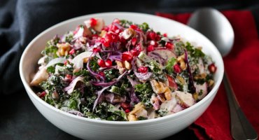 Image: VINTERSALAT MED GRØNNKÅL, RØDKÅL, FENNIKEL OG EPLE
