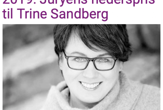 Image: JURYENS HEDERSPRIS TIL TRINE SANDBERG