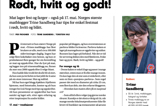 Image: MAGASINET BY: RØDT, HVITT OG GODT!