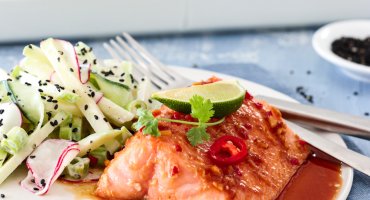 Image: LAKS MED SOYASAUS & AGURK- OG EPLESALAT