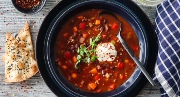 Image: TACOSUPPE MED KJØTTDEIG OG TORTILLACHIPS